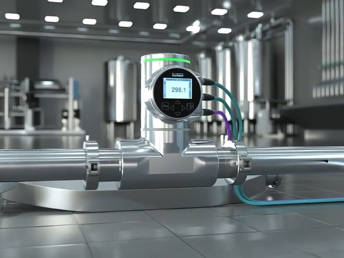 Misuratore di portata Bürkert FLOWave 8098: precisione e igiene
