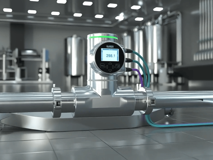 FLOWave type 8098 flowmeter by Bürkert: precision and hygiene