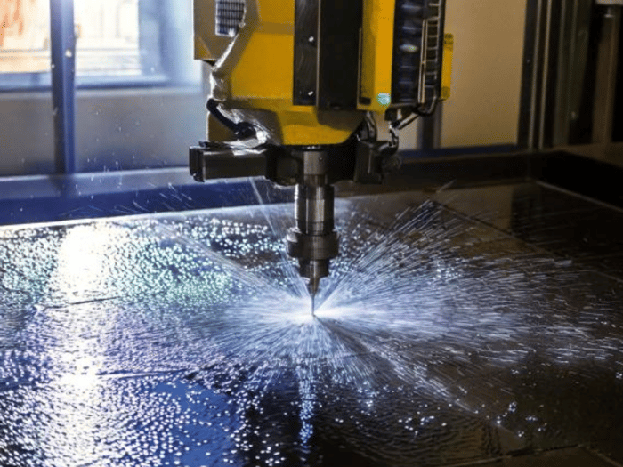 Revamping of a waterjet cutting machine with servo pump